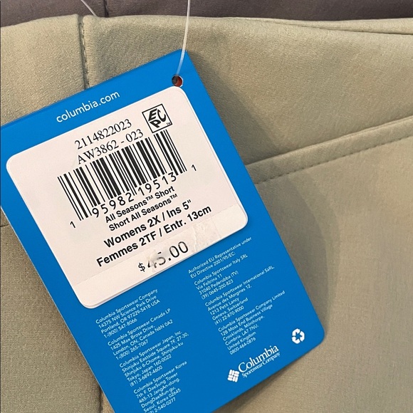 2 pr Columbia Women's Athletic Shorts Sz 2x Omni shade PFG - Picture 9 of 9